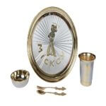 Rmp Jewellers silver Bartan Set